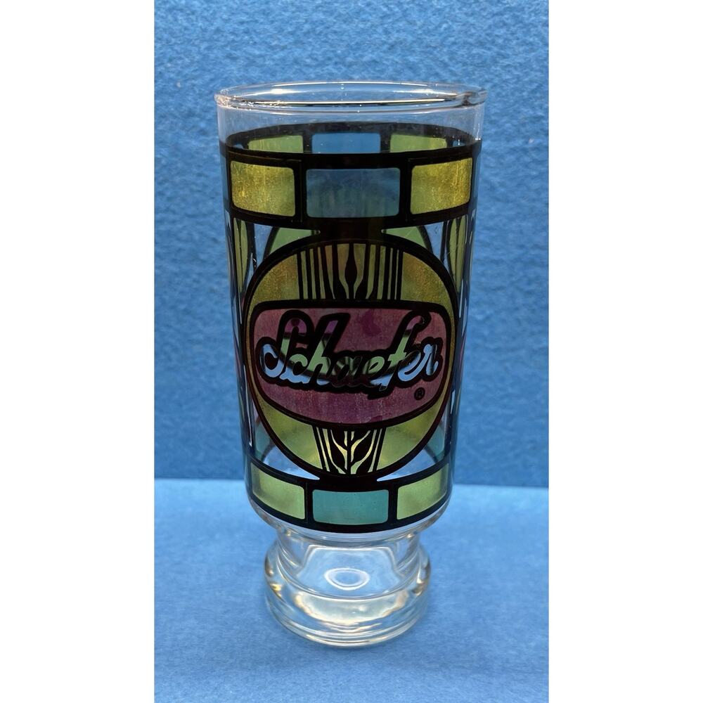 Schaefer Beer Stained‎ Glass Style Drinking Tumbler